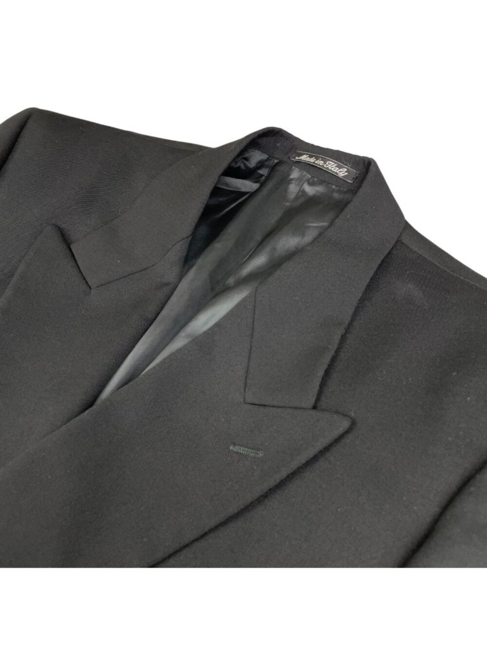 Mani Giorgio Armani Men's Double Breasted Blazer Black • Italy • 39S US